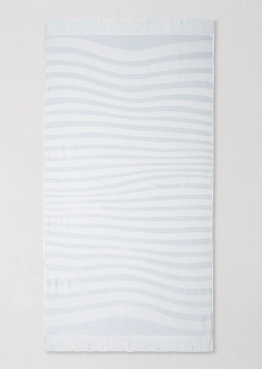Ripple Beach Towel Pale blue