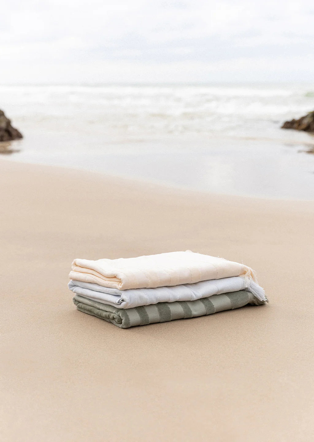 Ripple Beach Towel Pale blue